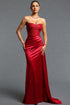 Sabell Classic Strapless Sleeveless Sequin Ruched Maxi Dress