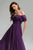 Kiyami Off-shoulder Maxi Dress - Purple