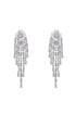 Dora circle Diamond Tassel  Earrings