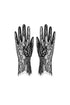 Rui Vintage Romantic Floral Raw Edge Lace Short Gloves