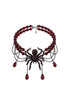 Valo Glam Spider Tassel Teardrop Necklace