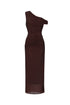Ottilie Maxi Dress Plum Brown