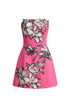 Zaria  Appliqu¨¦ Floral Bustier Mini Dress