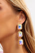 Christine Triple Diamante Earrings