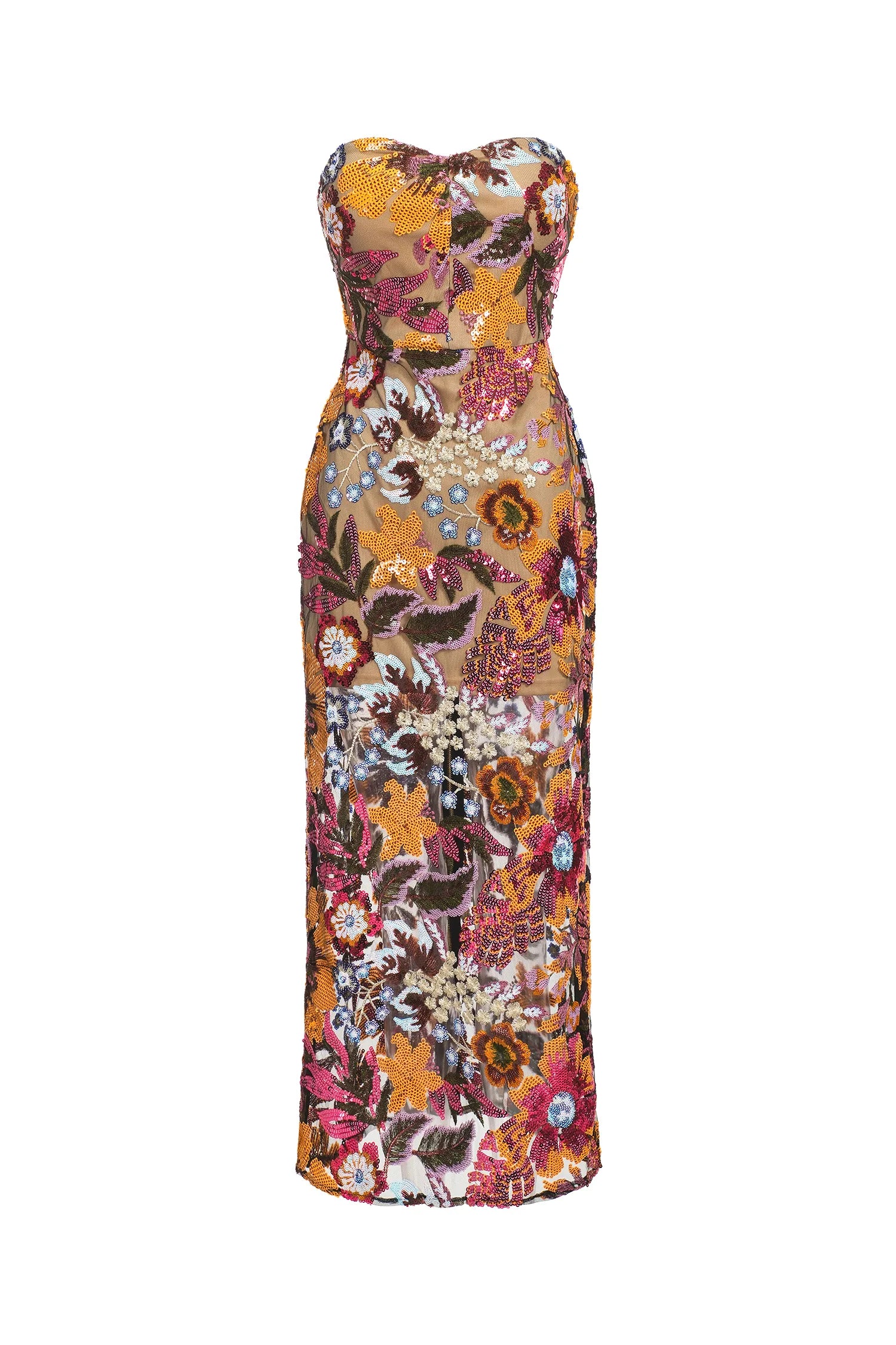 Satu Floral Glitter Maxi Dress