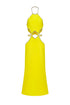 Juyce Halter Sleeveless Hollow Out Diamond Bandage Maxi Dress