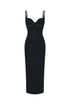 Shaha Sleeveless Diamond Bandage Maxi Dress