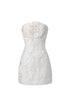 Renaa Kijin Handmade flowers Sequins mini dress