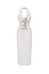 Viane Halter Cut Out Metal Buckle Bandage Midi Dress