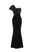 Milline Elegant Contour One Shoulder Twist Maxi Dress