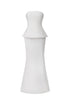 Gayu Elegant Tailored Strapless Woven Top and Skirt Set
