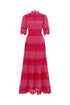 Sydnie Resort Flowy Half Sleeve Lace Maxi Dress