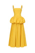 Sierra Classic Tailored Square Neck Puff Maxi Dress