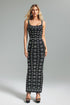 Delly Diamante Pattern Maxi Dress