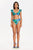 Dora Ruffled Design Leaves Print Bikini