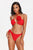 Eamon Flower Crossed Halter Bikini Set