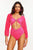 Edwia Cut Out Puff Sleeve Swimsuit