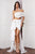 Esther Flowers Satin Set - White