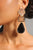 Fay Rhinestone Grometric Earrings - Black