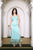 Fritia Feather Mesh Sequins Maxi Dress