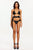 Irosa Satin Flower Bikini Three Piece Set