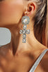 Janet Diamante Cross Earrings