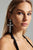 Meroy Diamante Cross Earrings