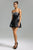 Nadine Diamante Satin Mini Dress