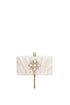 Nikki Pearls Fringe Pleated Clutch