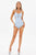 Rerily Diamante Halter Ruffled Swimsuit