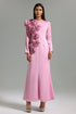 Sabell Flower Maxi Dress - Pink