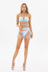 Shera Cross Halter Butterfly Bikini Three Piece Set