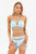 Shera Cross Halter Butterfly Bikini Three Piece Set