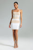 Valo Stripe Bandage Mini Dress