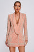 Vioky Pearl Embellished Blazer Dress