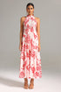 Vleah Sleeveless Printed Maxi Dress