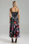 Zade Butterfly Printed Slits Maxi Dress - Floral