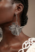 Imaan Flowers Hollowed out Metal Earrings