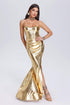 Xerca Metallic Tube Maxi Dress