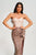 Farene Strapless Sequin Midi Dress