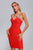 Hanny Crystal Cocktail Dress - Red