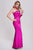 Neal Satin One Shoulder Maxi Dress