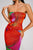 Opala Strapless Printed Midi Dress - Bellabarnett