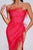 Liama Feather Midi Bandage Dress