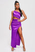 Fafa One Shoulder Satin Maxi Dress