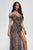 Waza Leopard Slit Maxi Dress