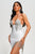 Vilina Rhinestone Halter Mini Bandage Dress