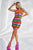 Flor Rainbow Mini Dress