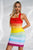 Paco Rainbow Mini Bandage Dress