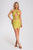 Izna Halterneck Sequin Mini Dress - Yellow